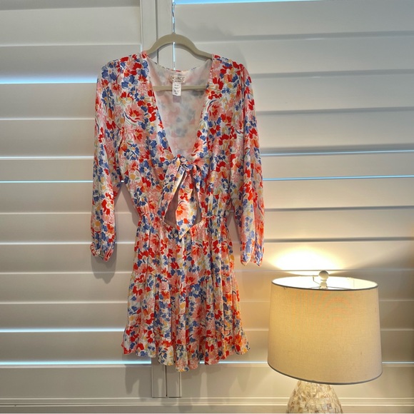 NWOT L*Space Flowers Forever Stay Golden Dress | Size Medium - Picture 2 of 6